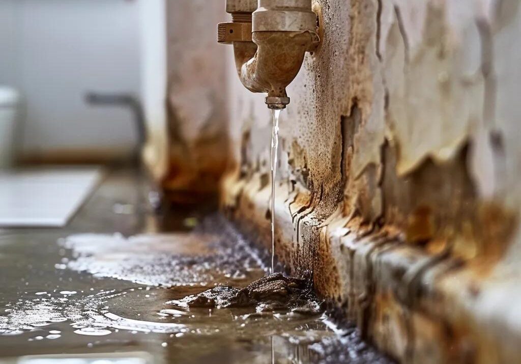 How do I know if a water leak is causing mold?
