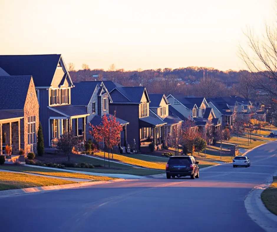 A neighborhood in Mt. Juliet, Tennessee