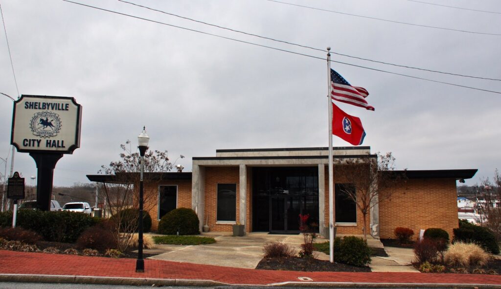Shelbyville City Hall building in Bedford County, Tennessee